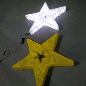 LED-stjerne Juledekorationer Varme hvide LED-lys Stjerner